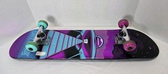 ​Tony Hawk Signature Series UFO Metallic Skateboard 31 In Complete Beginner VG