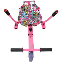 Hoverboard Seat Attachment Go-Kart Fits 6.5-10 Inch Hoverboards Adjustable Frame