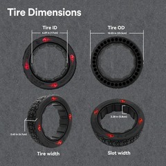 10×2.75 Off-Road Gokart Tire for 10 inches, NB gokart OR 2 F black