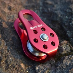 20kN Fixed Micro Pulley for Rock Climbing, Rappelling, Zipline 1/2 or 13mm Rope