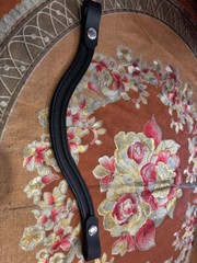 Set 20 x 1 Empty channel Leather English Padded Bridle Browbands Snap botton