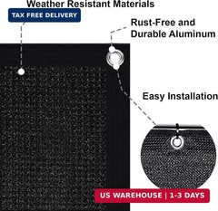 LOVE STORY 6’x 50′ Fence Privacy Screen Outdoor Mesh Fencing Covers Screen Fence