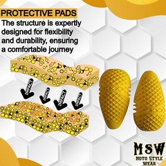 CE-1 Rated Elbow Protective Pads for Motorcycle Jacket