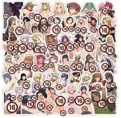 Sexy Anime Girl Hentai Stickers 10 Random Pieces