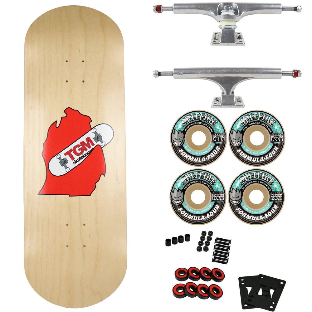 TGM Skateboards Symmetrical Twin Shape 10.25″ x 32″ Skateboard – Ace Trucks, Spi