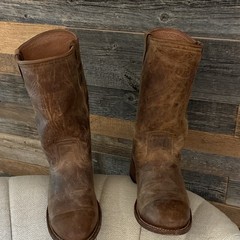 Dingo DI5732 Men’s Brown Leather Pull-On Western Boots US Size 9D