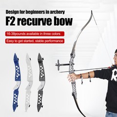 62″ Takedown Recurve Bow Carbon Arrow Set 16-38lbs Wooden Bow Shoot Hunt Archery
