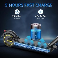 AOVOPRO ESMAX 500W ADULT ELECTRIC SCOOTER, UP 22MPH, 10INCH FOLDABLE E-SCOOTER
