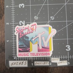 MTV Spring Break 87 Logo Sticker For Skateboard Bottle Guitar Phone Ect Mat32