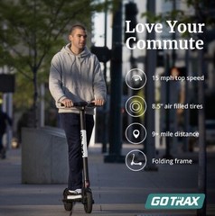 GoTrax Rival 250 Watts 36 Volts Electric Scooter – Black