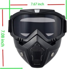 Tactical Airsoft Helmet with Detachable Goggles and Full : Military Gear for …