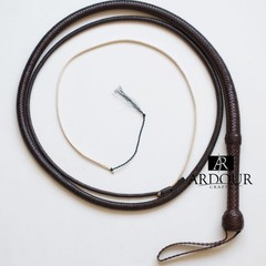 Bullwhip Genuine Leather 4FT–16FT 16 Strand Bull whip Costume & Display Accessor