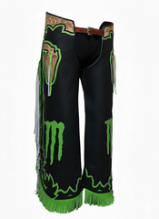Custom Bull Riding Chaps for Kids and Adults – Pro Rodeo Chaps with Leather Tool