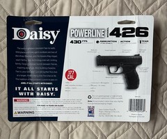 Daisy Semi-Auto Model 426 Powerline CO2 Air Pistol .177 Cal BB Air Gun, New