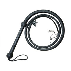 Genuine Cow Leather 04 Feet Long 12 Plaits Weaving Bull Whip Heavy Duty Whip