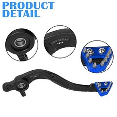 CNC Motorcycle Rear Foot Brake Pedal Lever Unfolding 7075 Aluminum Alloy Blue