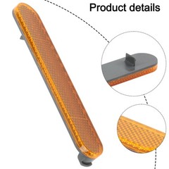 Orange 11.7x2x0.6cm ABS Cover for Xiaomi 4 Ultra Scooter with Side Reflectors