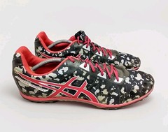 Asics Gun Lap Mens 13 G508Y Cross Freak 2 Black Fiery Red Gray No Spikes Track