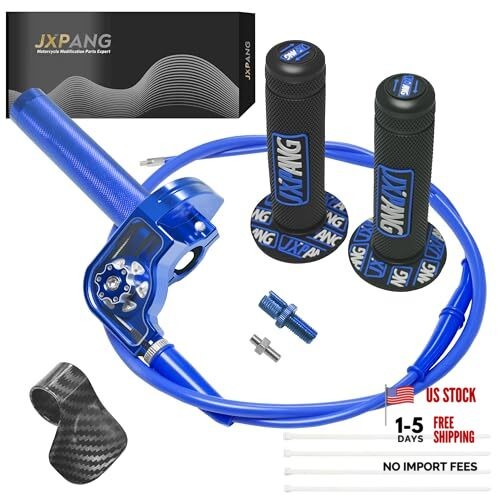 Aluminum Alloy Quick Twist Throttle Assembly 7/8″ 22mm Type B – Upgraded Blue