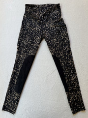 Kerrits Equestrian Riding Tights XS Animal Print Knee Patch Leggings Horseback
