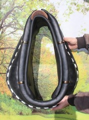 Worlds best horse drawn harness collar pad Permasoft super plush BLACK BLACK