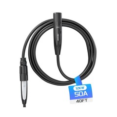 40FT Extension Cord for Tesla, Up to 12KW 50A 240V, NACS Plug, Compatible wit…