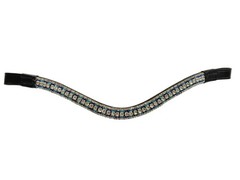 Genuine Leather Multi Five Row Crystal Browband–All Sizes & Color Available
