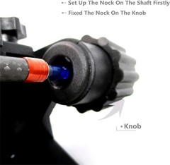 Adjustable Fletching Jig Straight and Helix Tool with Clamp for DIY Archery Arro