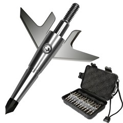 1 Dozen Swhacker Broadheads 100Gr 1.75″ Cut Compound Recurve Bow Crossbow Tip