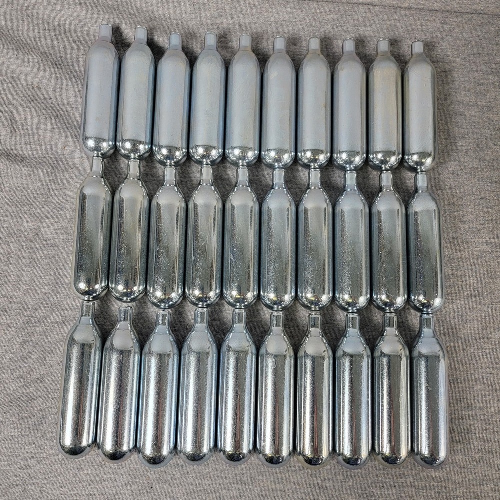 CO2 Cartridges for Air Rifles and Air Pistols, 12-gram C02, Lot Of 30