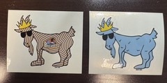 Goat USA Lot Of 2 Stickers Rare Team Lax Maryland Breakers Swirl Design & OG