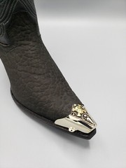 WESTERN COWBOY BOOT TIPS Pair – Skull & Bones Design Pointy