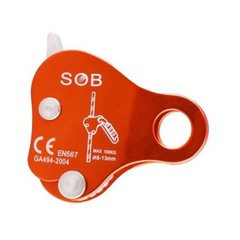 Climbing Ascender Fall Protection Rope Grab Belay Device Gear Aluminum Orange