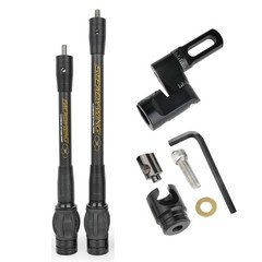 Archery Bow Stabilizer for Compound Bow, 3K Carbon Fiber 6″, 8″, 10″, 12″ Rod…
