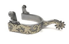 AJ Tack Sweet Iron Western Engraved Spurs – Mens