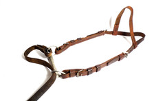 Vintage Leather Swiss Army Cavalry Horse Bridle w/Bit 1930s 1940s