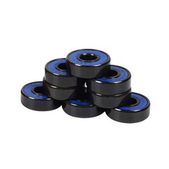 TGM Skateboards Skateboard Wheels with ABEC 7 Bearings and Spacers (White, 58mm)