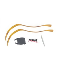 25Lbs Mongolian Detachable Longbow Hunting Recurve Bow 49″ Practice Beginner