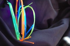 NEW BRIGHT BLUE .25mm BOW SIGHT FIBER OPTICS 1 FOOT