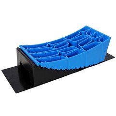 RV Leveling Blocks Kit – 8-Piece Curved RV Wheel Levelers with Chocks