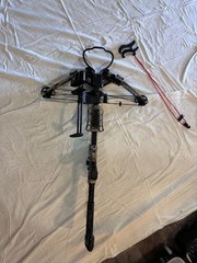CenterPoint Sniper Elite 370 Whisper Crossbow Package Camo w/ Scope Quiver Bol