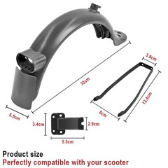 Rear Mudguard Kit For Xiaomi PRO2/MI3/1S/M365 Electric Scooter Accessories