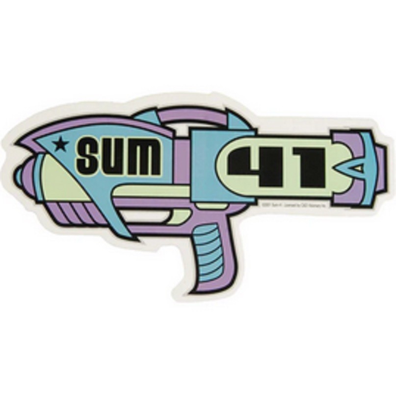 Sum 41 – Sticker – Alien Ray Gun Logo [6 x 3 inches] – Licensed New