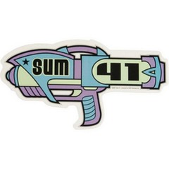 Sum 41 – Sticker – Alien Ray Gun Logo [6 x 3 inches] – Licensed New
