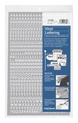 Chartpak Self-Adhesive Vinyl Capital Letters and Numbers, 1/4 Inches High, White