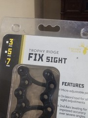 Trophy Ridge Fix Archery Bow Sight, Right Hand, 7-Pin 0.019