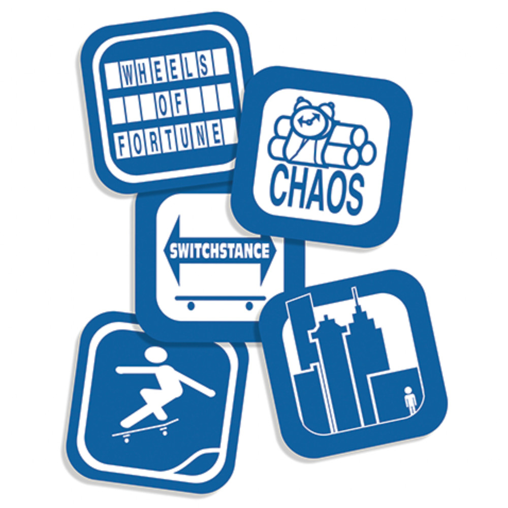 411VM Stickers Decals Icons Assorted 5 Pack Lot Skateboard