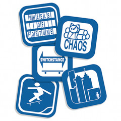 411VM Stickers Decals Icons Assorted 5 Pack Lot Skateboard