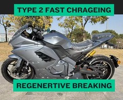 2026 Stealth Electric Motorcycle R600 10,000 Watts 150 AH Regenerative Breaking