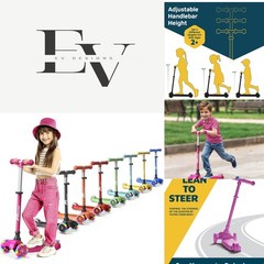 Durable Mini Kids Scooter with Multi-Color Lights & Easy Lean-To-Steer Design